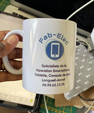 Personnalisation de tasse d'entreprise dans l'Oise