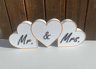 Créations personnalisées pour le salon du mariage de Mouy